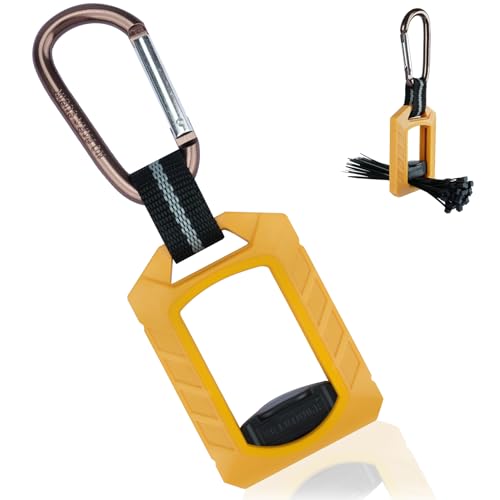 Melotough Zip Tie Organizer Band,Zip Tie Holder,Reusable,Cable Tie Bracket for Multi-Purpose Indoor and Outdoor Use,Yellow,1Pcs - color: Yellow