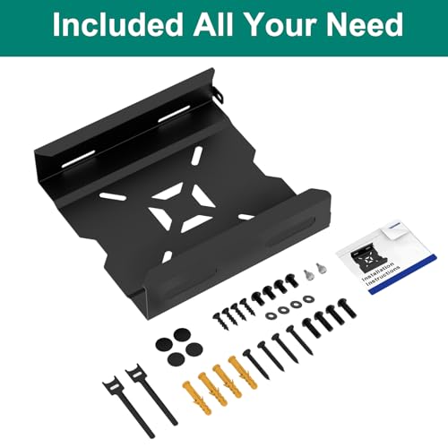 Mini PC VESA Mount for Lenovo ThinkCentre M720Q, M710Q, M715q, M900, M900x, M910Q, M73, M800z, M700, M700z, M600, 10M2,10M3, Wall & Under Desk Mount for Lenovo ThinkCentre Tiny Desktop Mini PC