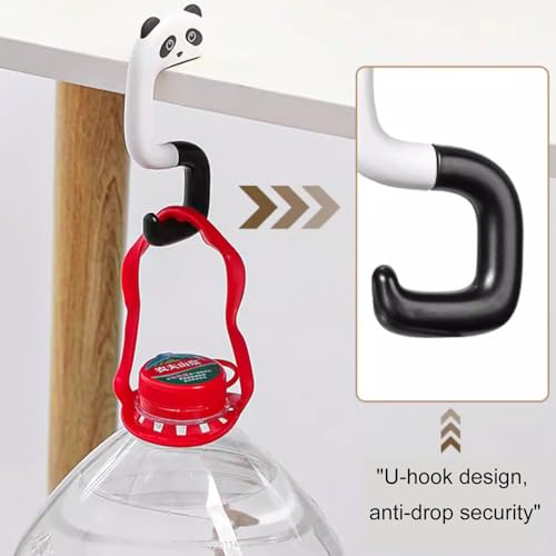 No-Drill Adjustable Desk Hook for Bags - Portable Clip-On Hanger for Backpacks, Handbags & Accessories, Space-Saving Table Mount for Home or Office,Black