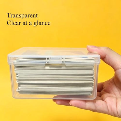 6PCS Card Case for UNO Card, Plastic Playing Card Case, Card Holder Box, Plastic Card Storage Box - color: 6 PCS Clear