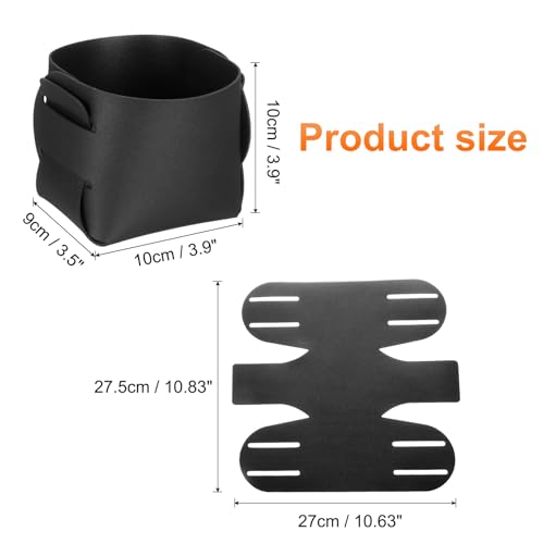 uxcell Valet Tray Organizer, PU Leather Desktop Storage Organizer Box Tray Entryway Table Bedside Nightstand Catchall Vanity Tray for Jewelry Key Coin Watch Wallet (Black) - color: Black