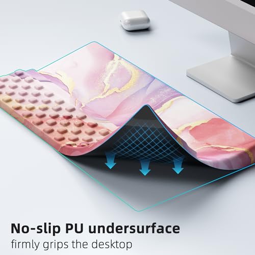 Ospelelf Keyboard Wrist Rest, Comfortable Ergonomic Keyboard Stand Riser Holder for Office Home - color: Pink