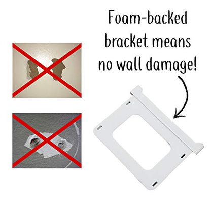 The No-Screwups Remote Control Holder by Mount Genie (Black): Wall Mount with No Damaging Screws or Tape. Installs in Seconds on Any Light Switch. Great for TV, Ceiling Fan and Roku Remotes. - color: Black