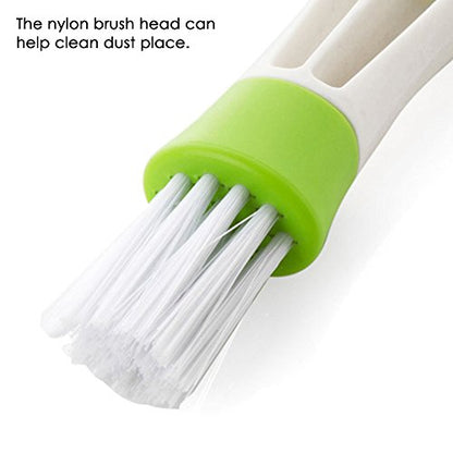 SENHAI Mini Duster for Car Air Vent, Set of 3 Automotive Air Conditioner Cleaner and Brush, Dust Collector Cleaning Cloth Tool for Keyboard Window Leaves Blinds Shutter