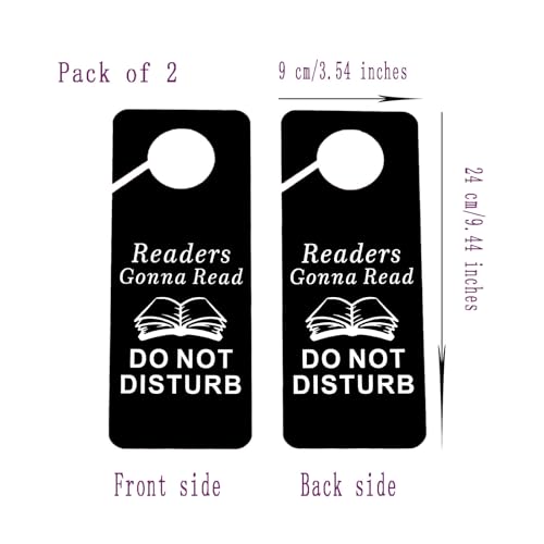 CENWA 2 Pcs Readers Gonna Read Door Hanger Sign Do Not Disturb Sign Door Decor (Gonna Read) - color: Gonna Read