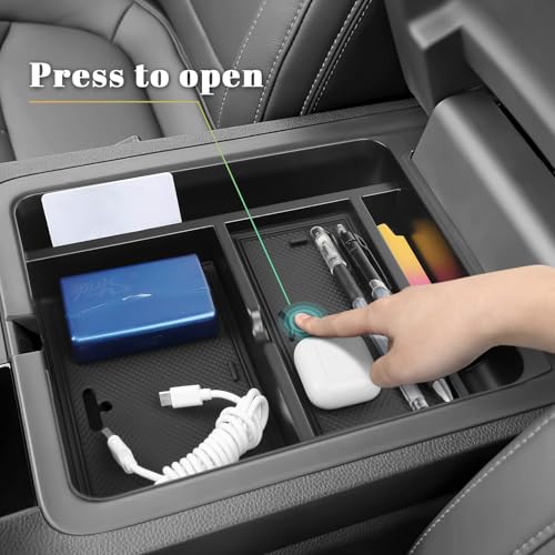 3PCS Center Console Organizer Compatible with Honda 2023-2025 2026 Pilot & 2024-2026 Passport & 2024 2025 Ridgeline Accessories Armrest Divider Hidden Box Organizer - color: 3PCS Storage Box