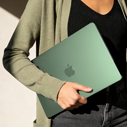 EooCoo Case Compatible with MacBook Air 13 inch M5 2026-2022 Release M4 M3 M2 A3449 A3240 A3113 A2681, Hard Shell&Keyboard Skin Cover&Screen Protector for Mac Air 13.6 inch, Matte Turquoise Green - color: Matte Turquoise Green