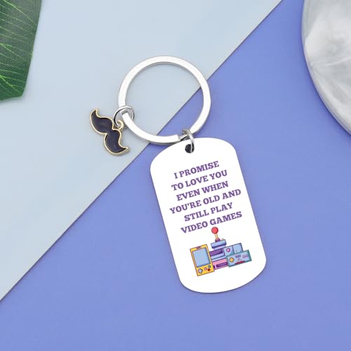 Vadaka Gamer Gifts for Men Boyfriend Husband Gamer Keychain Gaming Accessories Keychain Gamers Stuffers Gift Couple Keychains for Him Her His and Hers Gift Valentine's Day Anniversary Birthday Gifts
