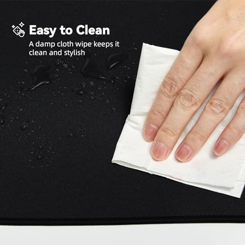 Reniteco Large Gaming Mouse Pad with Durable Stitched Edges, Non-Slip Rubber Base, Black Mousepad Mouse Mat Desk Pad for Home Office Gaming, 35.4''x11.8''x0.12'', Black - color: Black, size: 35.4''x11.8''x0.12"