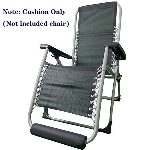Zero Gravity Chair Cushion for Foot Rest, Universal Folding Loungers Anti Gravity Recliners Outdoor Chaise Patio Lawn Camping Chairs Footrest Padding for Outside Black - size: 1 Pack