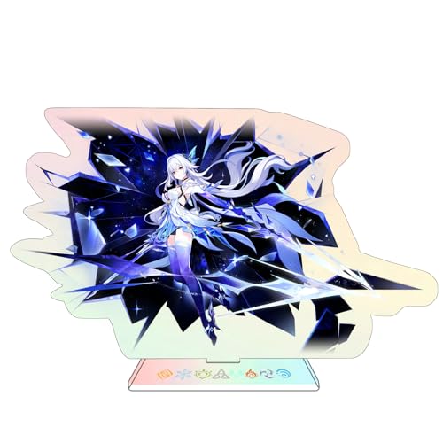 Rainteam Characters Acrylic Stand Figure,Colorful and Exquisite Character Design for Game Fans' Collection (Skirk1) - color: Skirk1