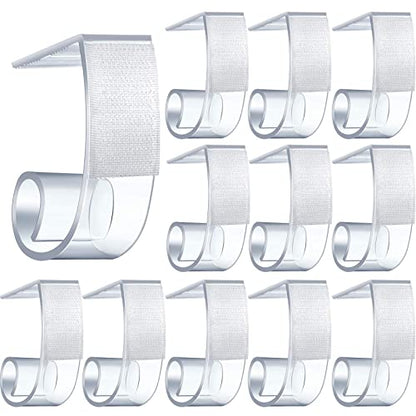 Boao 25 Pieces Table Skirting Clips SMC Model Plastic Tablecloth Clips for Table 1.5-2 Inch with Hook and Loop for Meeting Party Indoor Outdoor Events - size: 1.5 - 2 Inch