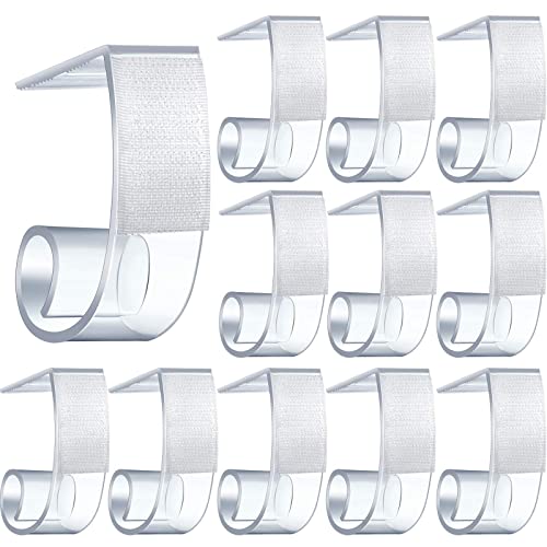 Boao 25 Pieces Table Skirting Clips SMC Model Plastic Tablecloth Clips for Table 1.5-2 Inch with Hook and Loop for Meeting Party Indoor Outdoor Events - size: 1.5 - 2 Inch