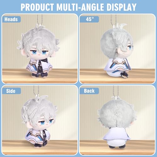 UTIEHD Anime Game HSR Character Keychain Pendant, 4 Inch Collectible Figure for Backpacks Bags and Keys for Fans - color: Phainon