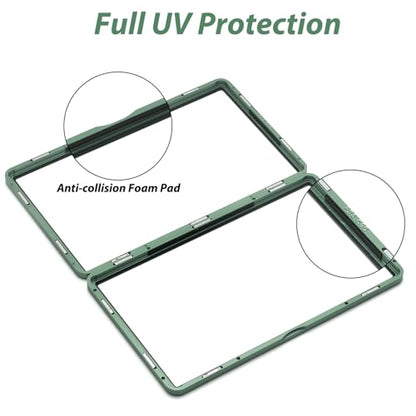 ZINHO Graded Card Case Magnetic Aluminum Alloy Slab Protector Display Case Fits 35PT PSA/CGC/CSG Cards, UV Protection (Dark Green) - color: Dark Green, style: PSA Card Case