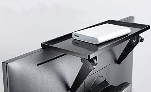 Mount Plus 09-02 Top Shelf TV Mounting Bracket 12-inch Wide Platform | Holds Speaker, Streaming Device | Protective Ledges | Made for Apple TV and Remote - color: 1 Pack Black Protective Ledges