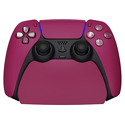 PlayVital Cosmic Red Controller Display Stand for ps5, Gamepad Accessories Desk Holder for ps5 Controller with Rubber Pads - color: Cosmic Red