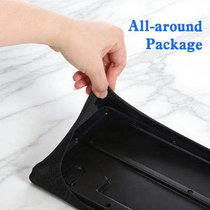 Keyboard Dust Cover, Black Keyboard Covers for Desktop Stretch Fabric Computer Keyboards Cover Washable Keyboards Protector Covers for Computer Mechanical Gaming from 14.9" X 5.9" Up to 19.5" X 7.5"