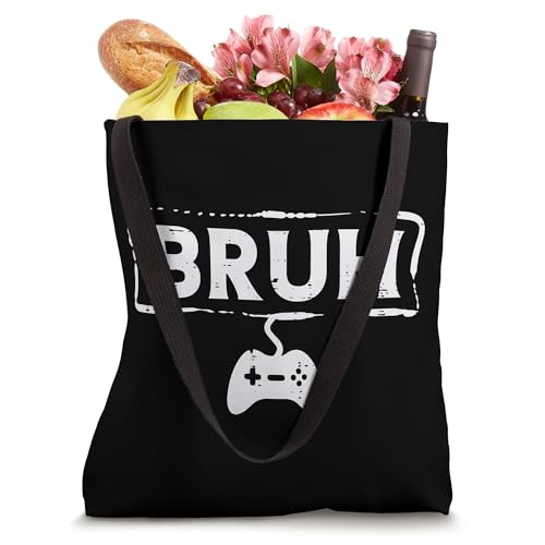 Gamer Bruh Video Game Funny Gaming Teen Men Boys Kids Youth Tote Bag