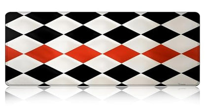 Large Gaming Mouse pad,Checkerboard High Contrast Anti Slip Rubber Base Mouse pad, Suitable for Computer, Laptop, Office Desk Accessories - color: Checkerboard High Contrast
