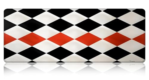 Large Gaming Mouse pad,Checkerboard High Contrast Anti Slip Rubber Base Mouse pad, Suitable for Computer, Laptop, Office Desk Accessories - color: Checkerboard High Contrast