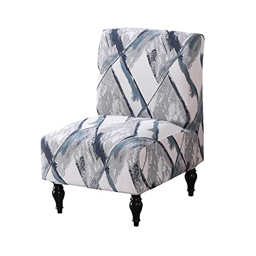 Eco-Ancheng Armless Chair Slipcover - Removable, Washable, Printed Accent Chairs for Living & Dining Room - color: A5