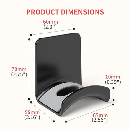 2 Pcs Headphone Stand Wall Mount Mini Headphone Hook Holder with Strong Adhesive Headset Stand Headset Holde (ZY88 wall Mount 2pcs) - style: ZY88 wall mount 2pcs