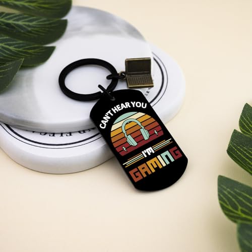 Video Game Keychain for Men Gaming Gift for Game Lovers Birthday Gifts for Boyfriend Cool Gaming Player Gifts for Teenager Husband Funny Gift for Teen Boys