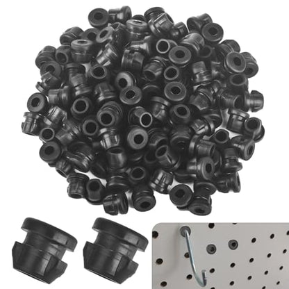 Pegboard Hook Locks 120Pcs Pegboard Locks for Stopping Hooks from Falling Off Pegboard Hooks Accessories Fits for 1/4"-9/32" Hole & 1/8"-5/32" Hook Diameter - size: 120Pcs