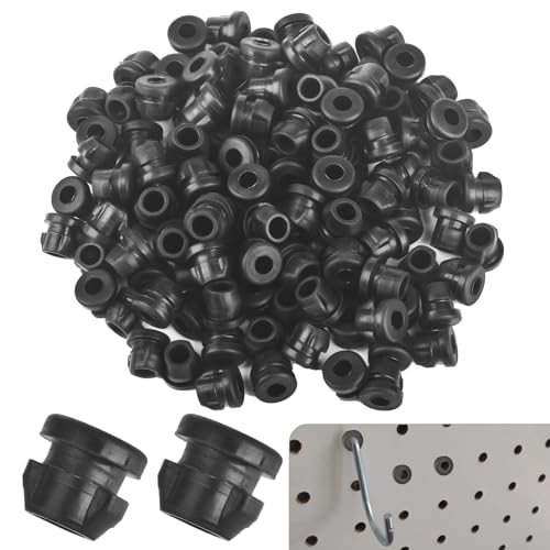 Pegboard Hook Locks 120Pcs Pegboard Locks for Stopping Hooks from Falling Off Pegboard Hooks Accessories Fits for 1/4"-9/32" Hole & 1/8"-5/32" Hook Diameter - size: 120Pcs
