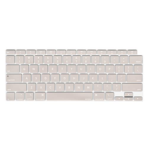 MOSISO Keyboard Cover Compatible with MacBook Air 13 inch 2022 2021 2020 Release A2337 M1 A2179 Retina Display with Touch ID Backlit Magic Keyboard, Waterproof Protective Silicone Skin, Rock Gray - color: Rock Gray