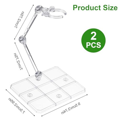 CIATBYYJ 2Pcs Action Figure Stand Assembly Action Figure Display Holder Base Universal Humanoid Model Support Display Stand