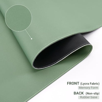 MOSISO Keyboard Mouse Pad Set, Gaming Mouse Pad&Keyboard Wrist Rest&Wrist Rest, Ergonomic Wristrests with Memory Foam Home Office Easy Typing Cushion Non-Slip Mousepad, Antique Green - color: Antique Green