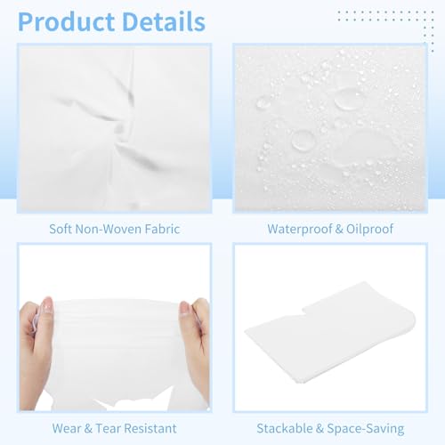 800PCS Disposable Face Cradle Covers, Disposable Massage Table Cover, Single Use Massage Bed Headrest Cushion Cover, Professional Massage Chair Face Cover for Skincare Beauty Salons