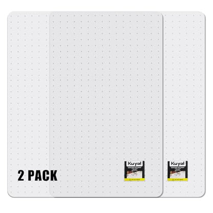 Kuyal Office Chair Mat for Carpet, Set of 2, 40x48 Clear Heavy Duty Computer Chair Mat, Under Desk Protector Carpeted Floors Mat, Easy Chair Movement,Ship Flat - size: 40" X 48" 2Pack