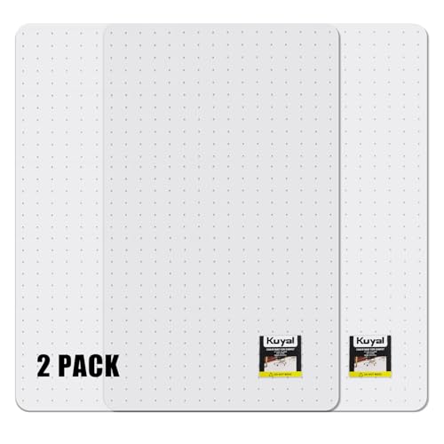Kuyal Office Chair Mat for Carpet, Set of 2, 40x48 Clear Heavy Duty Computer Chair Mat, Under Desk Protector Carpeted Floors Mat, Easy Chair Movement,Ship Flat - size: 40" X 48" 2Pack