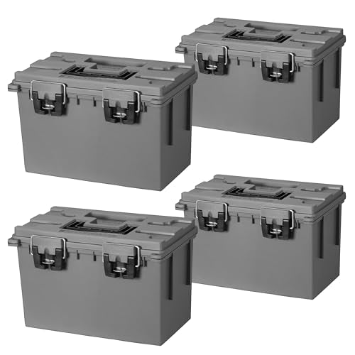 Sheffield 12766 XL Storage Bins With Lids, Stackable Storage Bins, Lockable Containers with Lids, Plastic Containers for Home, Classroom, and Dorm - color: Gray, size: XL 4-Pack