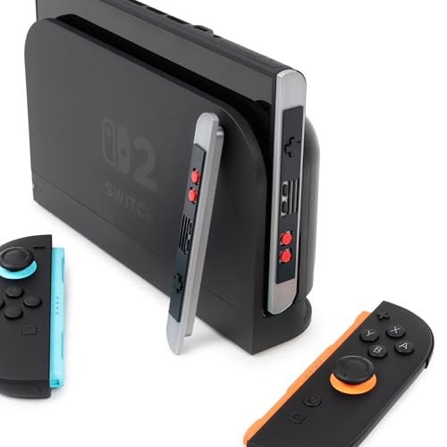 JoyCon Magnetic Dust Cover Compatible With Nintendo Switch 2 – Protective Port Covers, Dust Guard (Set of 2) (Retro) - color: Retro