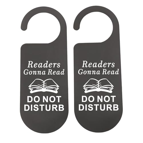CENWA 2 Pcs Readers Gonna Read Door Hanger Sign Do Not Disturb Sign Door Decor (Readers Gonna) - color: Readers Gonna