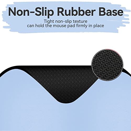 Small Mini Mouse Pad, 5x6 & 5.7x7.5 Inch, Portable, Waterproof, Non-Slip Rubber Base, Fits Wireless Laptop, Blue - color: Blue, size: 5.7x7.5 and 5x6 inches (set of 2)