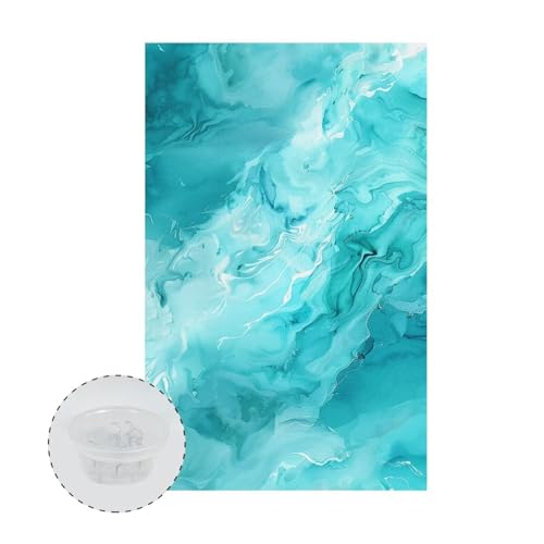 Recliner Headrest Cover Printed Sofa Chair Covers Quick Dry Headrest Cover for Recliner Furniture Headrests Protector for Office Chair Theater Seat Green Marble - color: Green Marble
