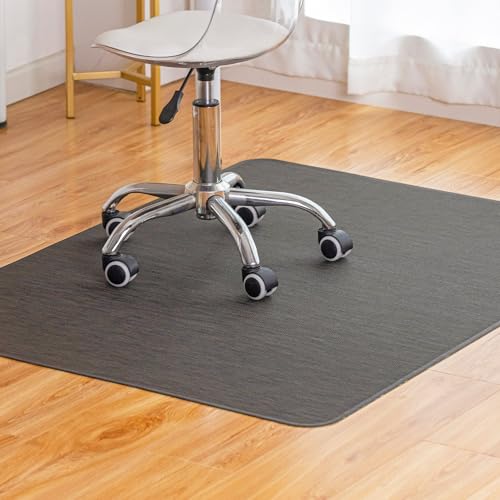 BARoyal Office Chair Mat for Hardwood Floor Under Desk Computer Rolling Chair Mat for Wood/Tile Floor Non-Slip Heavy Duty Desk Rug PVC Plastic Hard Floor Protector 30"x 48" (Espresso) - color: Espresso, size: 30" x 48"