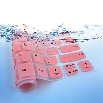 Keyboard Cover for Lenovo IdeaPad 5 5i 2-in-1 14", IdeaPad Flex 5 5i 14", IdeaPad Slim 5 5i 14", Ideapad 5 5i 14", Ideapad Pro 5 5i 14, Lenovo Slim 7 7i 14", Lenovo Yoga 7 7i 14" (Gradual Pink) - color: GradualPink