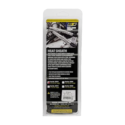 DEI Heat Sheath Aluminized Heat Sleeve 1/2" ID x 3 ft Heat Protection - size: 1/2" I.D.