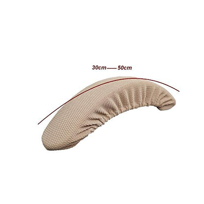 Isccdy Removable Washable Office Chair Armrest Slipcovers Covers Pads (Beige) - color: Beige