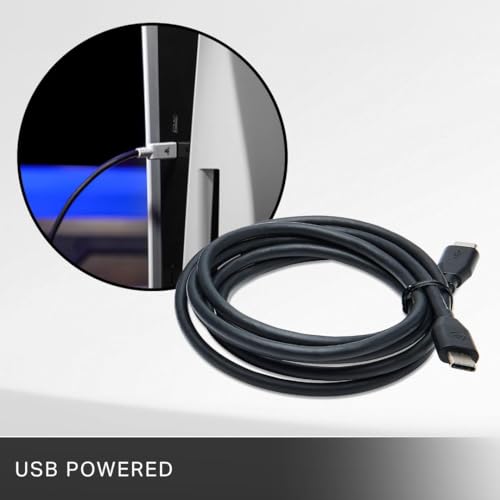 PowerA Charging Station for PlayStation Portal™ Remote Player with Lumectra™, RGB Lighting, USB Powered, Magnetic Charger, Charge and Display, Weighted Base, Officially Licensed