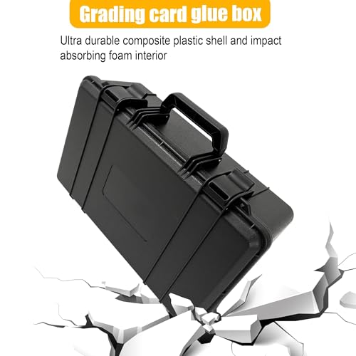 Graded Card Case - Storage Box for 120+ CSG, BGS, SGC, Top Loaders Graded Sports Trading Cards with 6 EVA Foam - size: XXL (holds 120+ Graded Cards)
