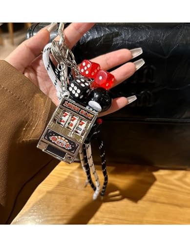Designer Rope Bag Charms for Handbag Y2k Accessories Purse Charm Hanging Ornament Backpack Charm - color: Black Machine