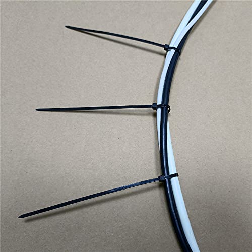 1000 pcs 6 inch Cable Zip Ties Heavy Duty, Premium Plastic Wire Ties with 18 LBS Tensile Strength, UV Resistant Cable Ties, Self-Locking Black Nylon Tie Straps - color: Black, size: 6 inch ( 3 x 150mm )