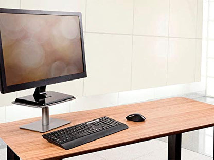 Monoprice Universal Monitor Riser Stand - Raises Monitors 4.6 to 6.5 Inches, Silver Finish - Workstream Collection